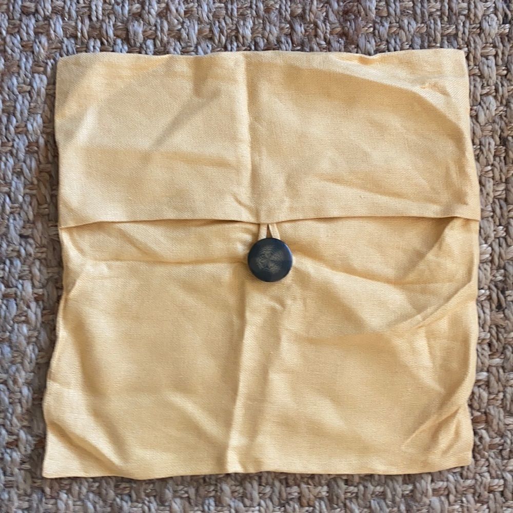 Pottery Barn Textured Button Pillow